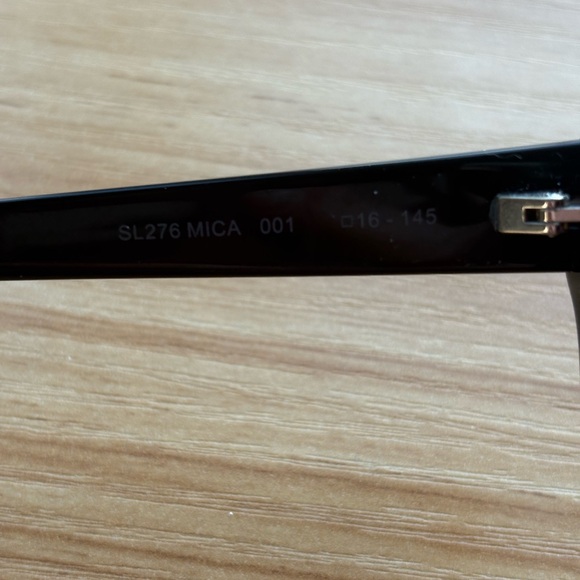Saint Laurent Black Rectangular Cat Eye Sunglasses main image 11